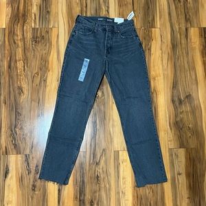 old navy slouch straight jeans, size 0